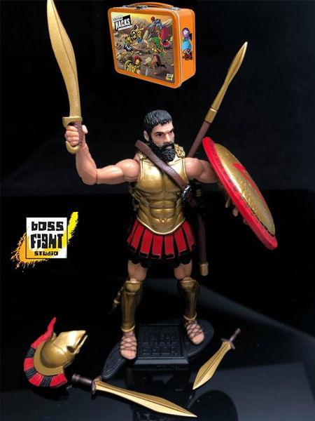 Boss Fight Studio Vitruvian H.A.C.K.S. Leonidas Version 2 Figure and Lunchbox